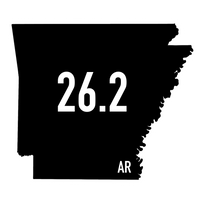 Arkansas 26.2 Sticker or Magnet