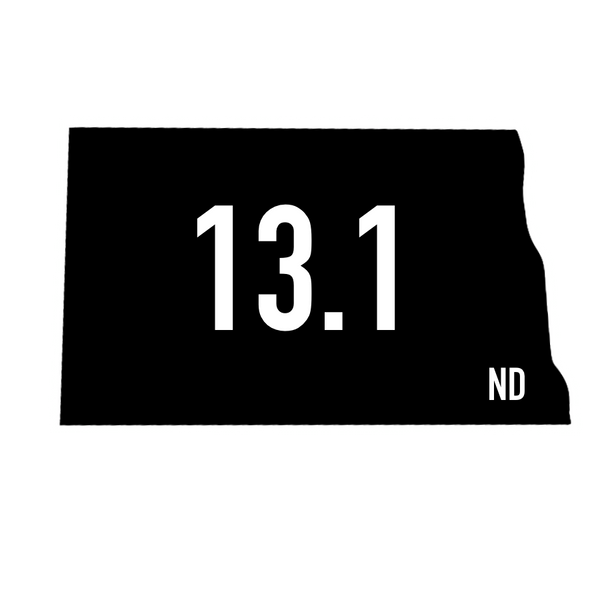 North Dakota 13.1 Sticker or Magnet