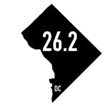 Washington DC 26.2 Sticker or Magnet