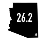 Arizona 26.2 Sticker or Magnet