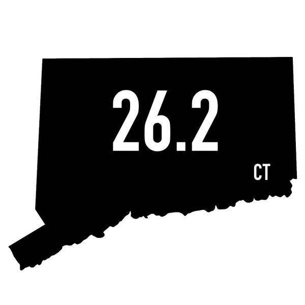 Connecticut 26.2 Sticker or Magnet