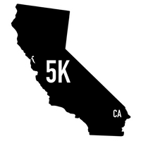 California 5K Sticker or Magnet