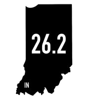 Indiana 26.2 Sticker or Magnet
