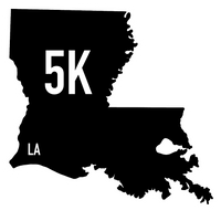 Louisiana 5K Sticker or Magnet