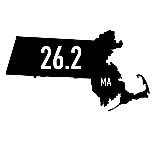 Massachusetts 26.2 Sticker or Magnet