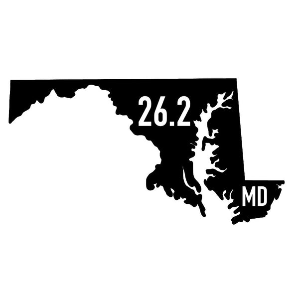 Maryland 26.2 Sticker or Magnet
