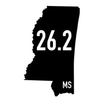 Mississippi 26.2 Sticker or Magnet