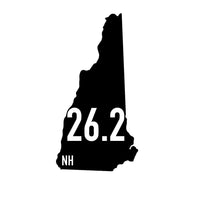 New Hampshire 26.2 Sticker or Magnet