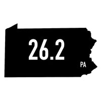 Pennsylvania 26.2 Sticker or Magnet