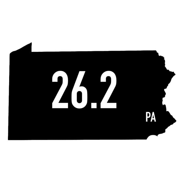 Pennsylvania 26.2 Sticker or Magnet