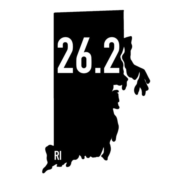 Rhode Island 26.2 Sticker or Magnet