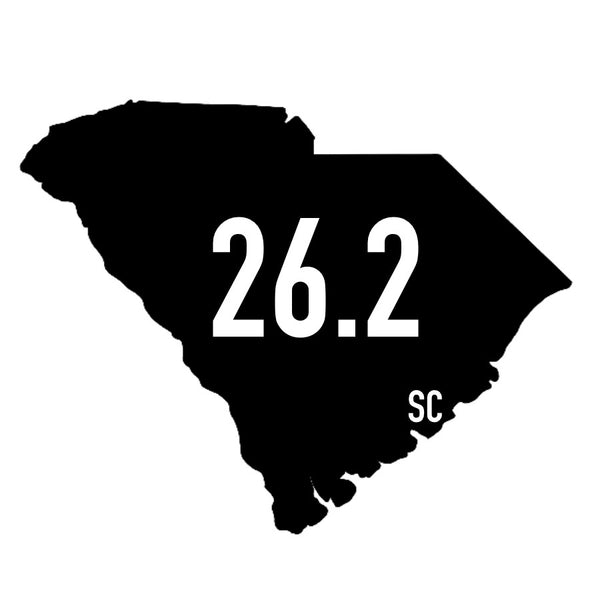 South Carolina 26.2 Sticker or Magnet