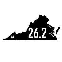 Virginia 26.2 Sticker or Magnet