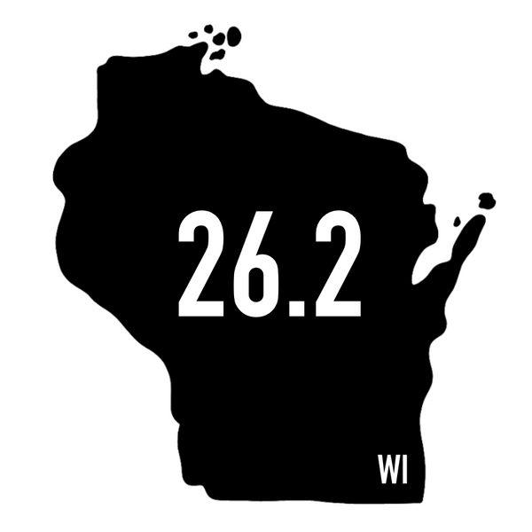 Wisconsin 26.2 Sticker or Magnet